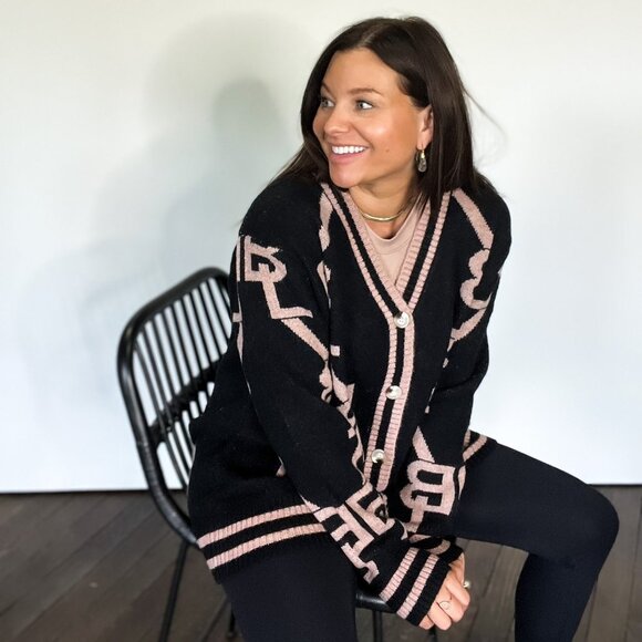 Varsity Saddle Cardigan - Picture 5 of 9